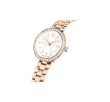 SWAROVSKI CERTA WATCH, SWISS MADE, METAL BRACELET, GOLD TONE CHAMPAGNE GOLD-TONE FINISH