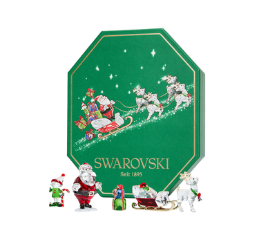 SWAROVSKI HOLIDAY CHEERS SANTA STORY SET