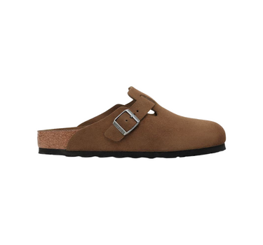 BIRKENSTOCK BOSTON SOFT FOOTBED SUEDE LEATHER NARROW FIT