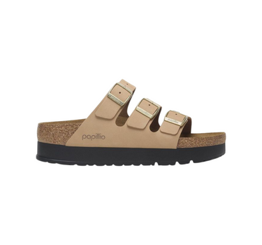 BIRKENSTOCK FLORIDA FLEX PLATFORM NUBUCK NARROW FIT