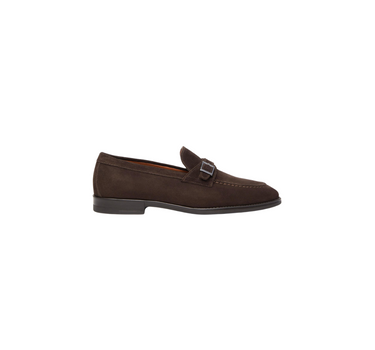 NERO GIARDINI SUEDE LOAFERS