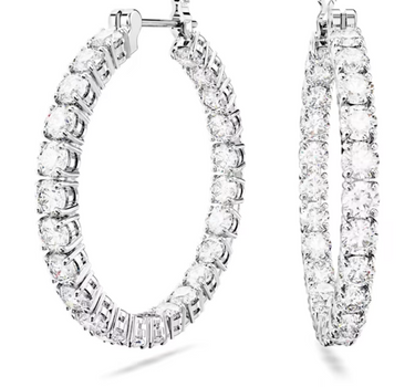 SWAROVSKI MATRIX HOOP EARRINGS