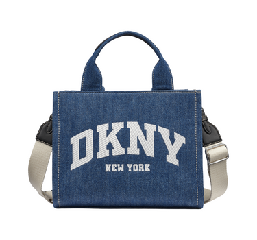DKNY HADLEE SMALL EMBROIDERED LOGO TOTE BAG