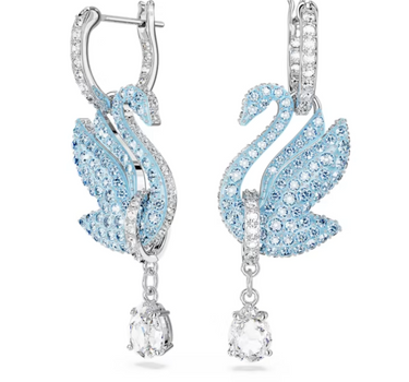 SWAROVSKI ICONIC SWAN STUD EARRINGS