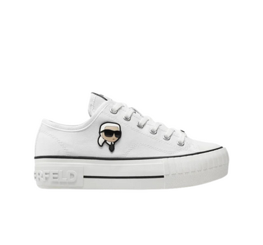 KARL LAGERFELD KAMPUS MAX NFT PATCH LO LACE TRAINERS