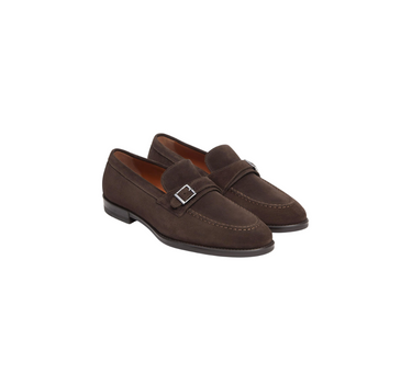NERO GIARDINI SUEDE LOAFERS