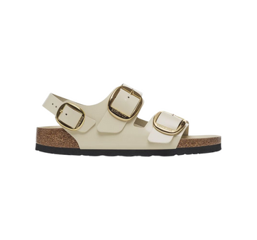 BIRKENSTOCK MILANO BIG BUCKLE NATURAL LEATHER NARROW FIT