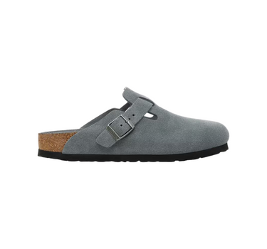 BIRKENSTOCK BOSTON SOFT FOOTBED SUEDE LEATHER NARROW FIT