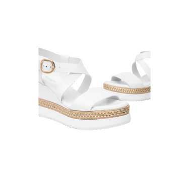 NERO GIARDINI LEATHER WEDGES