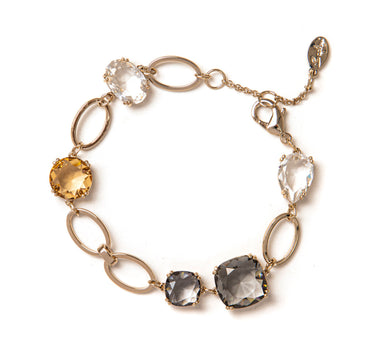 SODINI SHINY CHAIN WITH CRYSTALS BRACELET