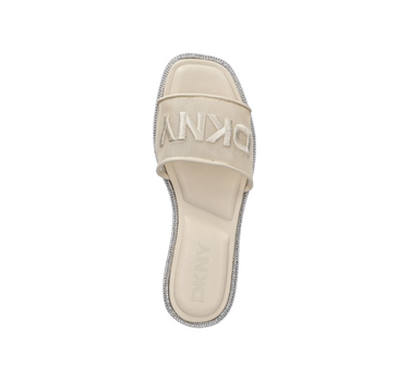 DKNY WOMEN BADIN LOGO FLAT SLIDERS