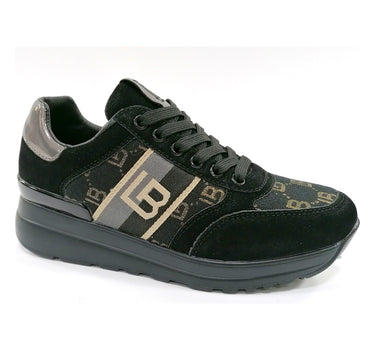 LAURA BIAGOTTI SNEAKERS WITH GOLD MONOCHROME