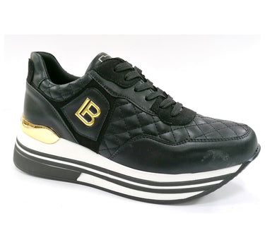 LAURA BIAGOTTI SNEAKERS WITH GOLD DETAILING