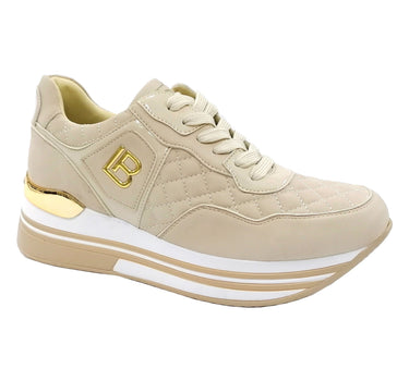 LAURA BIAGOTTI SNEAKERS WITH GOLD DETAILING