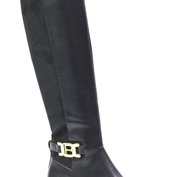 LAURA BIAGOTTI KNEE HIGH BOOT WITH GOLD DETAILING