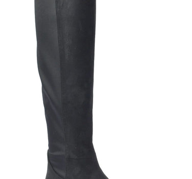 LAURA BIAGOTTI KNEE HIGH BOOT MINIMAL DESIGN IN BLACK