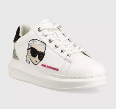 KARL LAGERFELD KAPRI SNEAKERS IN WHITE