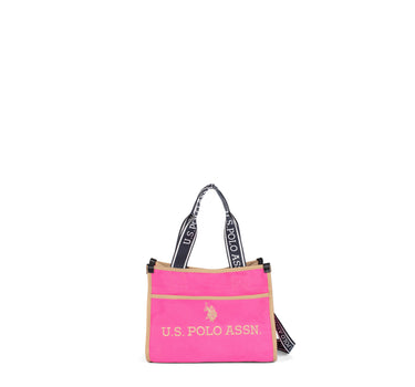 US POLO ASSN. WOMEN HALIFAX S SHOPPPING BAG CANVAS IN FUCHSIA