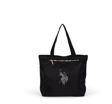 US POLO ASSN. WOMEN NEW SPORT CHIC SHOPPING NYLON IN BLACK