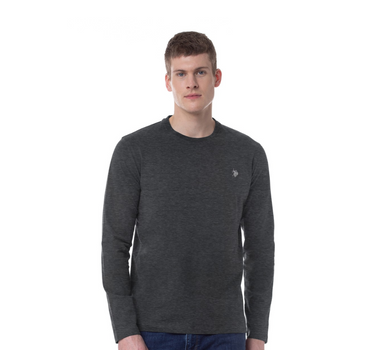 US POLO ASSN. MEN LONG SLEEVE T-SHIRT IN BLUE