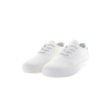 US POLO WOMENS CANVAS SNEAKERS WITH USPA DETAILS AND CUPSOLE OUTSOLE