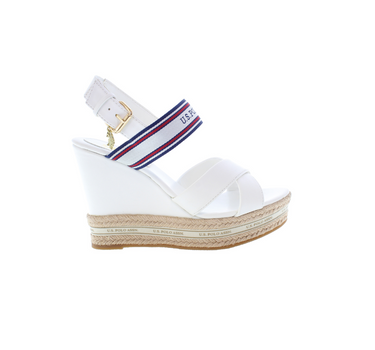 US POLO WOMENS WEDGE IN CANVAS WITH ROPE