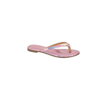 VIZZANO WOMEN SLIDERS & FLIP FLOPS IN HOLOGRPHIC ROSE