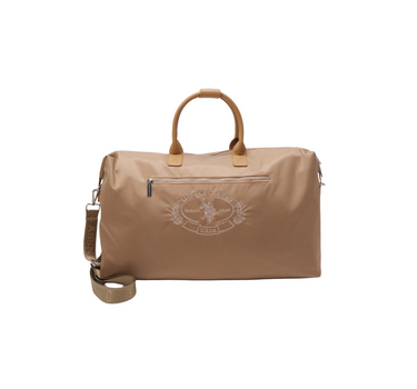 U.S. POLO ASSN. WOMEN SPRINGFIELD WEEKENDER BAG NYLON IN BEIGE