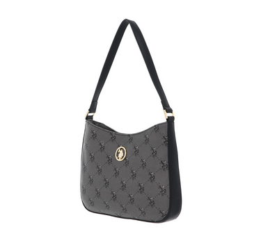 US POLO ASSN. WOMEN HAMPTON HOBO PRINTED IN BLACK