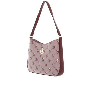 US POLO ASSN. WOMEN HAMPTON HOBO PRINTED IN ROSE