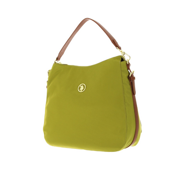 US POLO ASSN. WOMEN HOUSTON L HOBO BAG NYLON IN YELLOWLOW/TAN