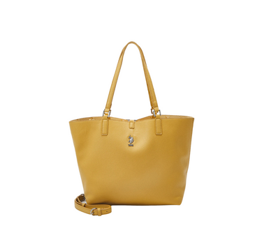 US POLO ASSN. WOMEN MALIBU M SHOPP. WPOUCH PRINTED IN MUSTARD