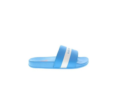 US POLO KIDS SLIDERS WITH A WHITE LINE