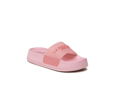 US POLO WOMENS SLIDERS WITH TRANSPARENT TAPE  AND EVA-RUBBER OUTSOLE