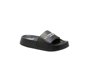 US POLO WOMENS SLIDERS WITH TRANSPARENT TAPE  AND EVA-RUBBER OUTSOLE