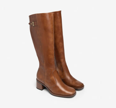 NEROGIARDINI WOMAN LEATHER BOOTS IN BROWN