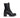 NEROGIARDINI WOMEN LEATHER COMBAT BOOTS IN BLACK