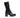 NEROGIARDINI WOMEN LEATHER COMBAT BOOTS IN BLACK