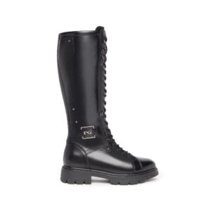 NEROGIARDINI WOMEN LEATHER BOOTS IN BLACK