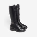 NEROGIARDINI WOMEN LEATHER BOOTS IN BLACK