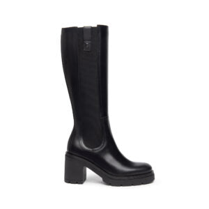 NEROGIARDINI WOMEN LEATHER BOOTS IN BLACK