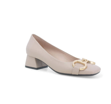 MELLUSO WOMEN PUMPS WITH GOLD DETAILING