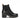 PANAMA JACK PIA TRAV LEATHER ANKLE BOOTS IN BLACK NAPPA