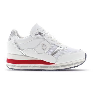 US POLO WOMEN TRAINERS IN WHITE