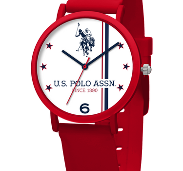 US POLO ASSN. UNISEX SILICON STRAP WITH S.S. BUCKLE & SOFT TOUCH FINISHING