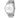 US POLO ASSN. MEN'S RHODIUM PLATED STAINLESS STEEL BAND WITH PERSON. S.S. BUCKLE