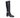 LAURA BIAGOTTI BLOCK HEEL KNEE HIGH  BOOT IN BLACK WITH GOLD DETAILING