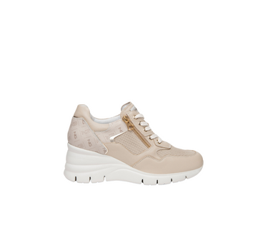 NERO GIARDINI WOMENS LEATHER TRAINERS