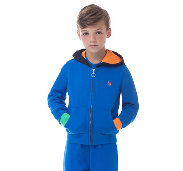 US POLO KIDS HOODIE IN NAVY