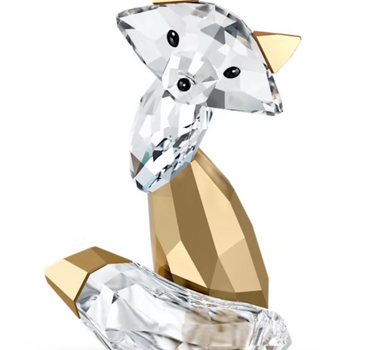 SWAROVSKI HOLIDAY MAGIC FOX IN GOLD